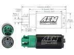 AEM 340 E85 Hi Flow Fuel Pump